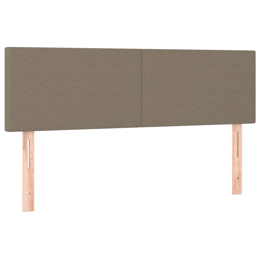 Box Spring Postel S Matrací Taupe 140X190 Cm Textil