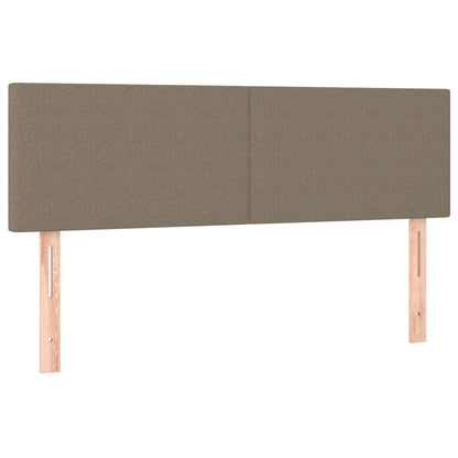 Box Spring Postel S Matrací Taupe 140X190 Cm Textil