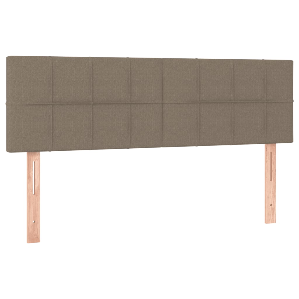 Box Spring Postel S Matrací Taupe 140X200 Cm Textil