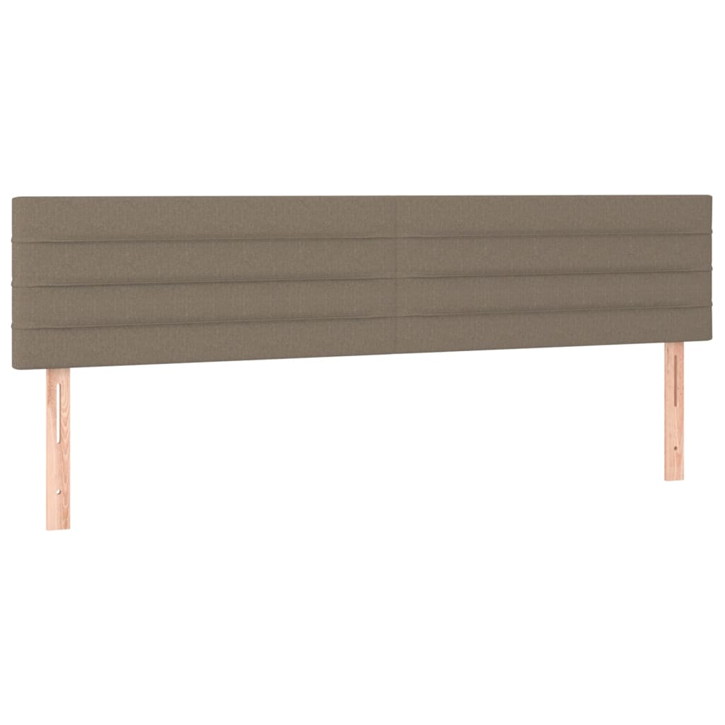 Box Spring Postel S Matrací Taupe 160X200 Cm Textil