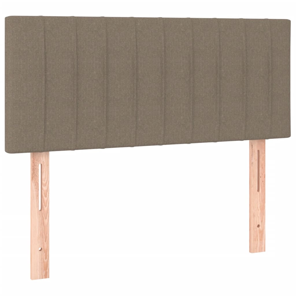 Box Spring Postel S Matrací Taupe 80X200 Cm Textil
