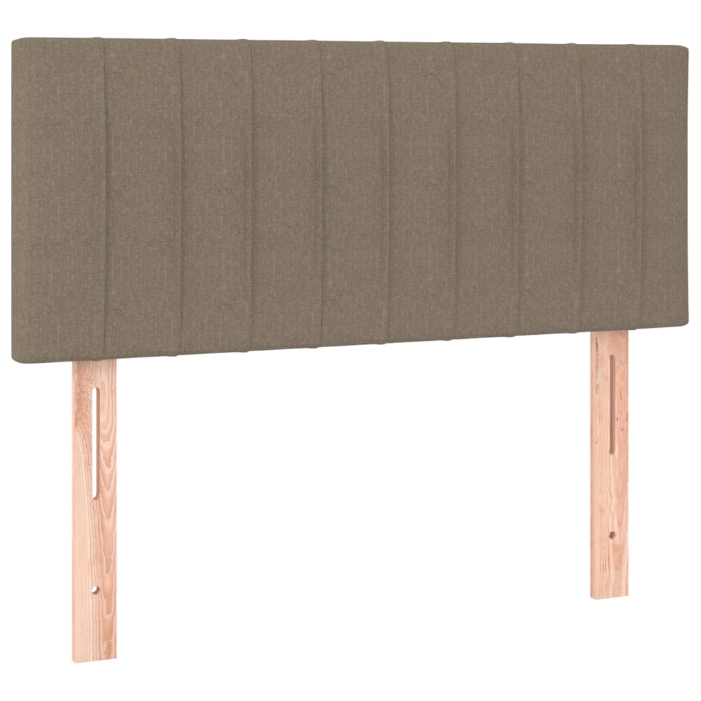 Box Spring Postel S Matrací Taupe 90X200 Cm Textil