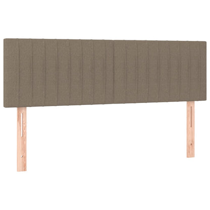 Box Spring Postel S Matrací Taupe 140X200 Cm Textil