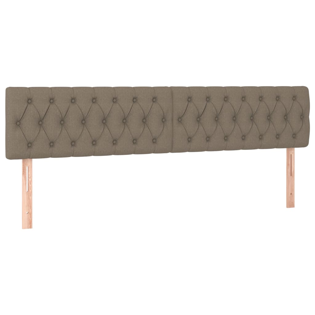 Box Spring Postel S Matrací Taupe 200X200 Cm Textil