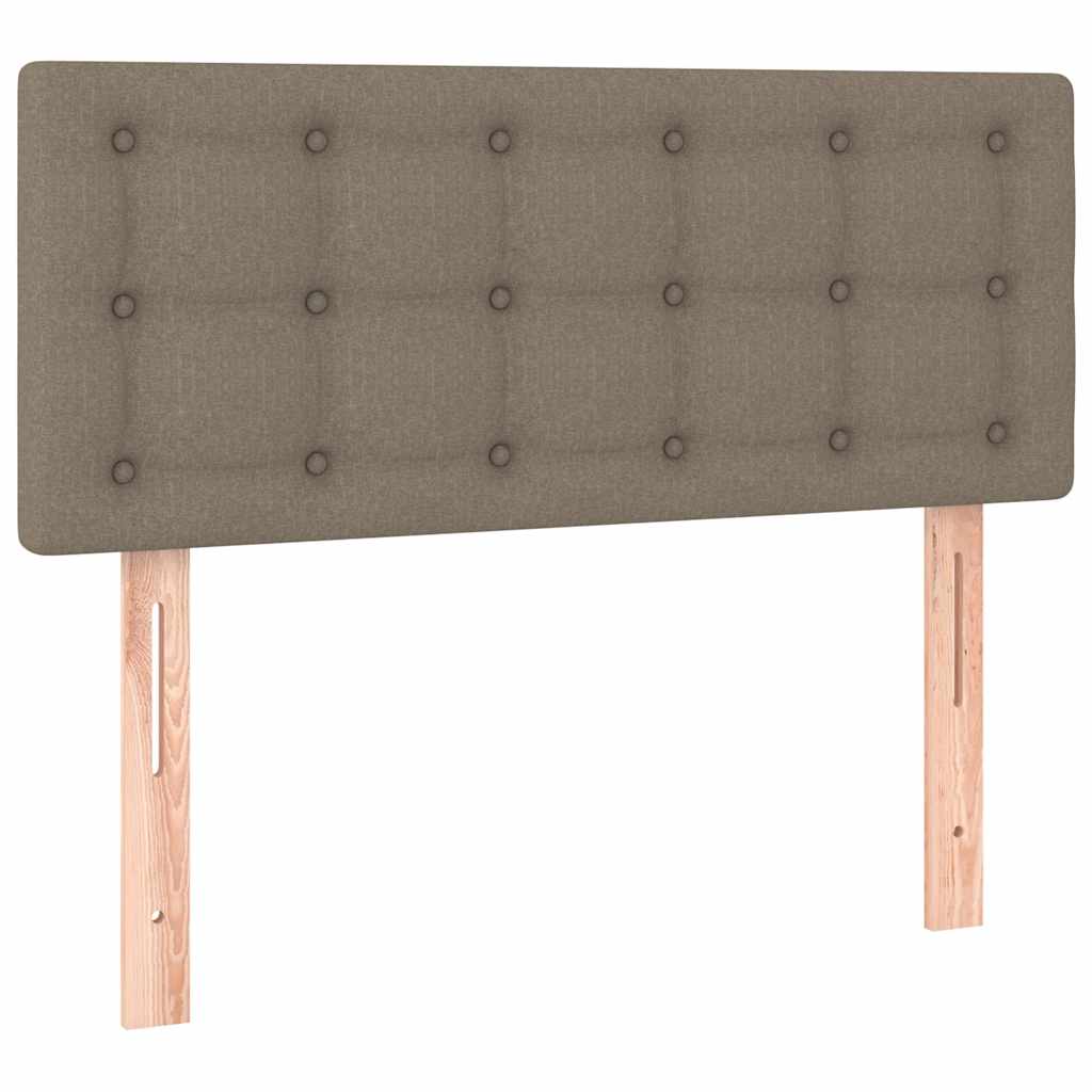 Box Spring Postel S Matrací Taupe 80X200 Cm Textil