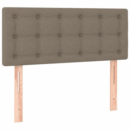 Box Spring Postel S Matrací Taupe 80X200 Cm Textil