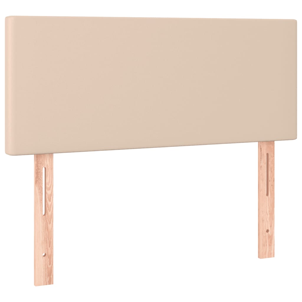 Box Spring Postel S Matrací Cappuccino 80 X 200 Cm Umělá Kůže