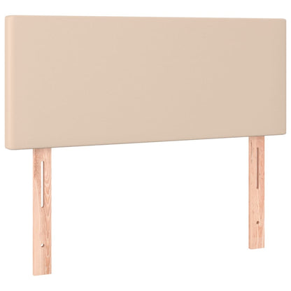 Box Spring Postel S Matrací Cappuccino 90X200 Cm Umělá Kůže