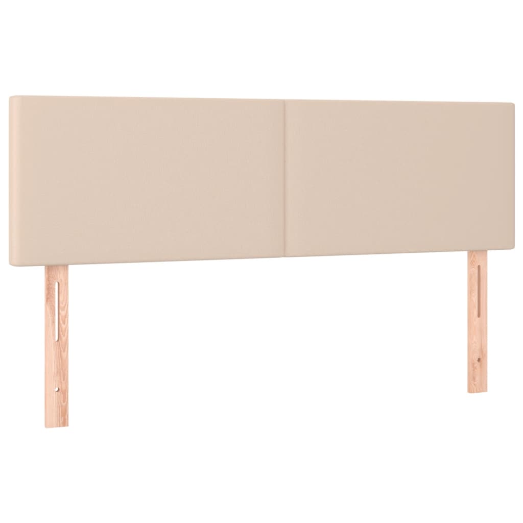 Box Spring Postel S Matrací Cappuccino 140X190 Cm Umělá Kůže