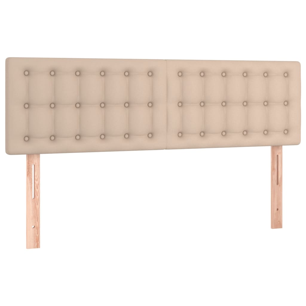 Box Spring Postel S Matrací Cappuccino 140X190 Cm Umělá Kůže