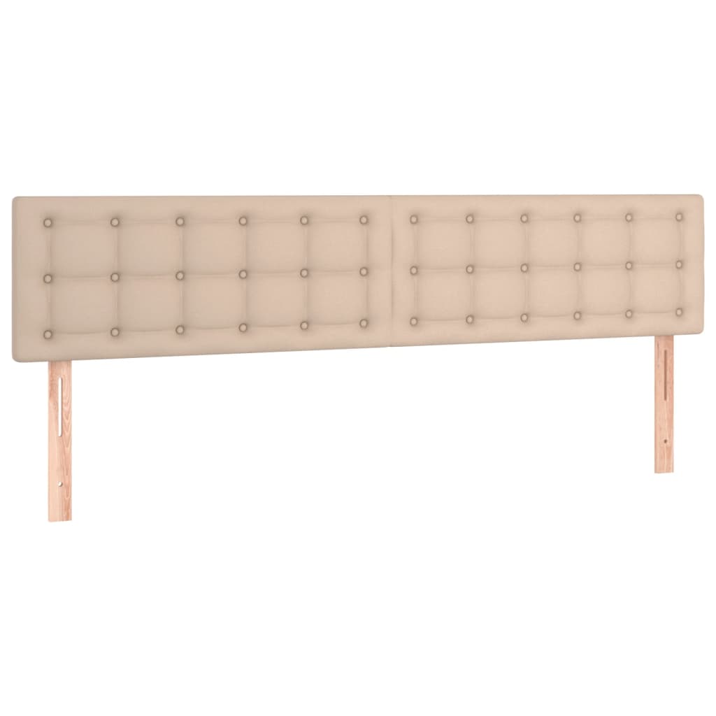 Box Spring Postel S Matrací Cappuccino 160X200 Cm Umělá Kůže