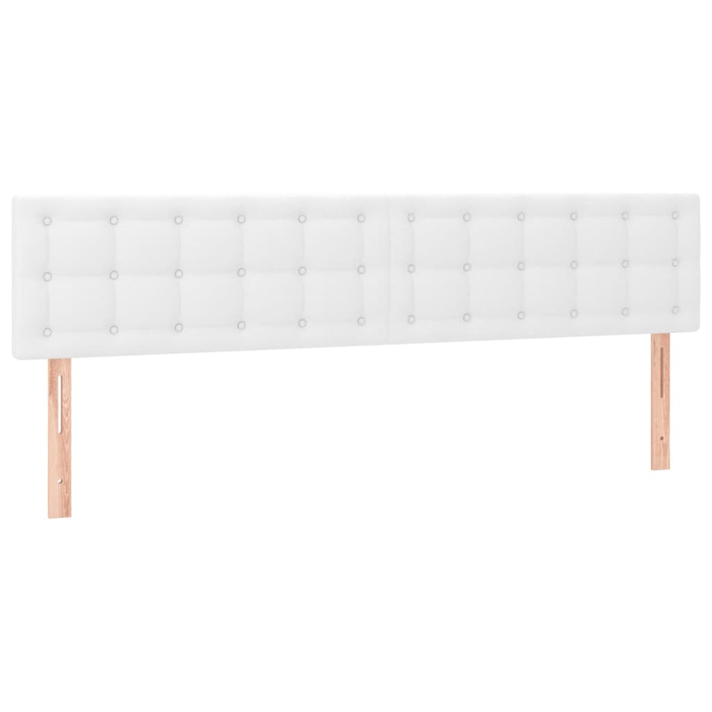 Box Spring Postel S Matrací Bílá 180X200 Cm Umělá Kůže