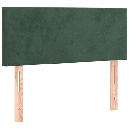 Box Spring Postel S Matrací Samet Tmavě Zelená