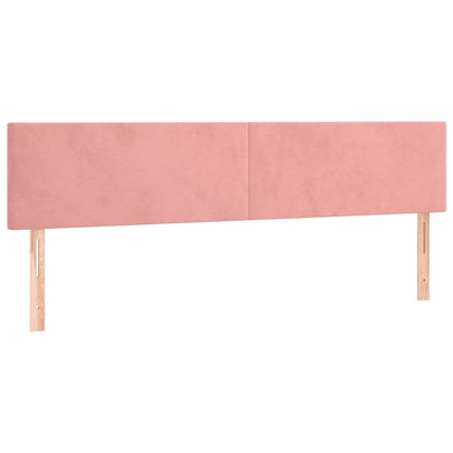 Box Spring Postel S Matrací Samet Růžová