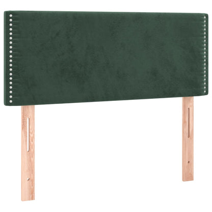 Box Spring Postel S Matrací Samet Tmavě Zelená