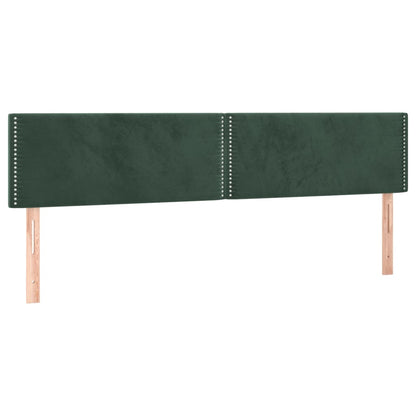 Box Spring Postel S Matrací Samet Tmavě Zelená