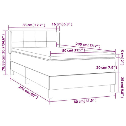 Box Spring Postel S Matrací Samet Tmavě Zelená