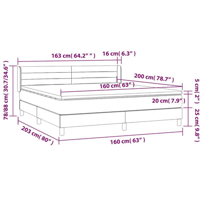 Box Spring Postel S Matrací Samet Tmavě Zelená