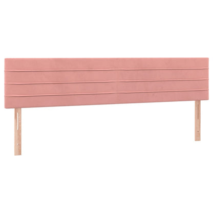 Box Spring Postel S Matrací Samet Růžová