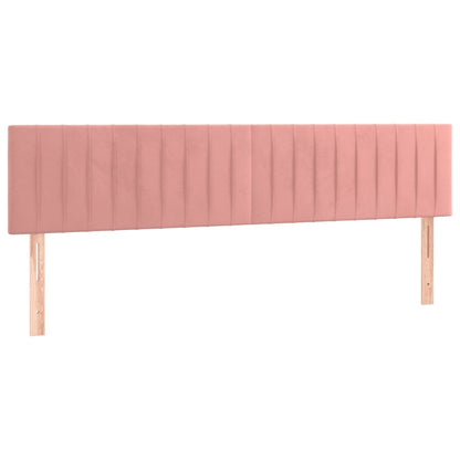 Box Spring Postel S Matrací Samet Růžová