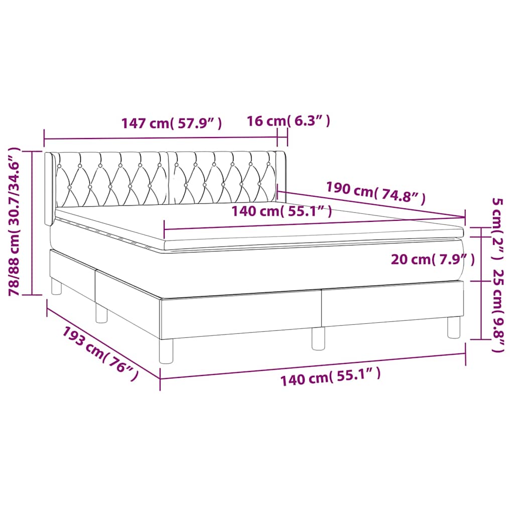 Box Spring Postel S Matrací Samet Tmavě Zelená