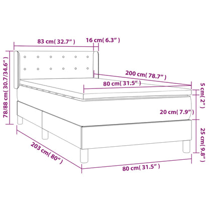 Box Spring Postel S Matrací Samet Tmavě Zelená