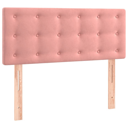 Box Spring Postel S Matrací Samet Růžová