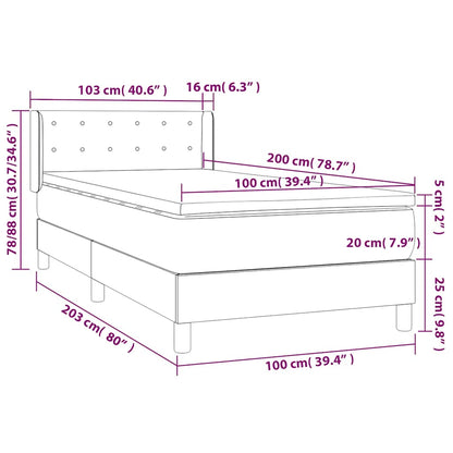 Box Spring Postel S Matrací Samet Tmavě Zelená