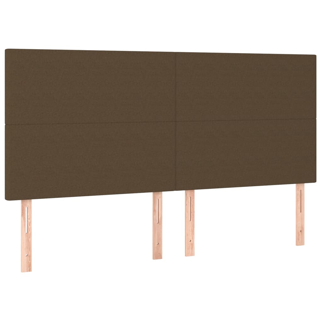 Box Spring Postel S Matrací Tmavě Hnědá 180X200 Cm Textil