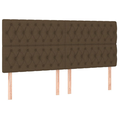 Box Spring Postel S Matrací Tmavě Hnědá 180X200 Cm Textil