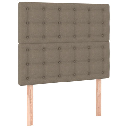 Box Spring Postel S Matrací Taupe 90X200 Cm Textil