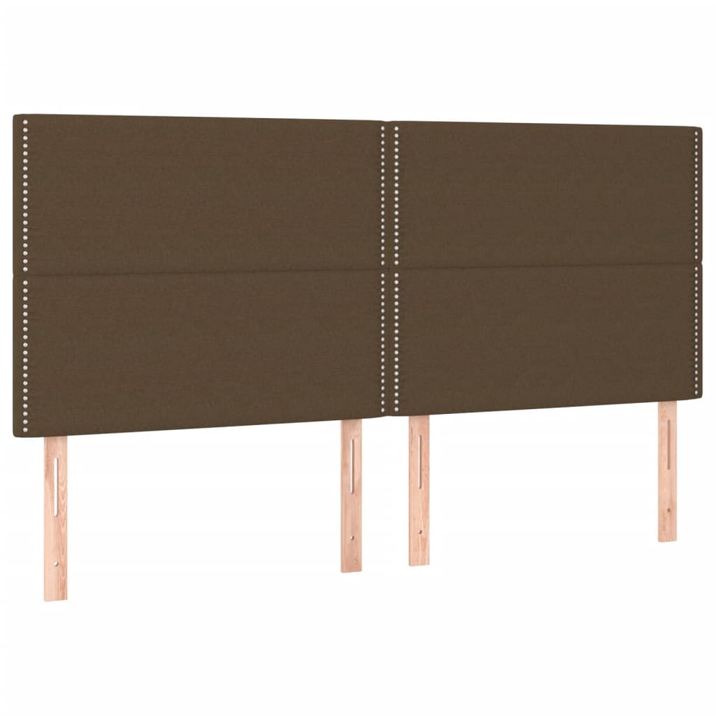 Box Spring Postel S Matrací Tmavě Hnědá 180X200 Cm Textil