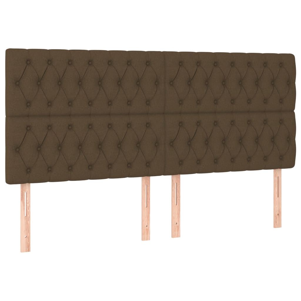 Box Spring Postel S Matrací Tmavě Hnědá 180X200 Cm Textil