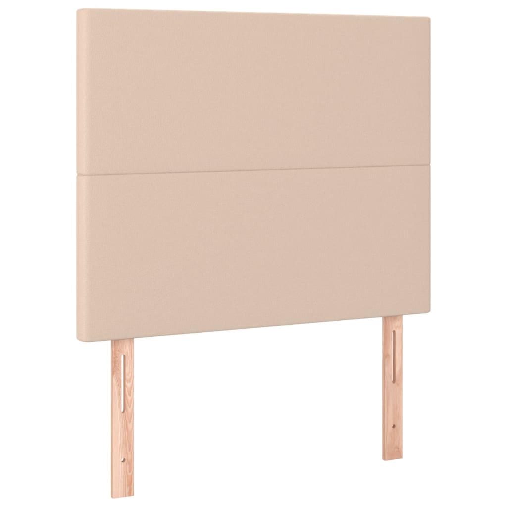 Box Spring Postel S Matrací Cappuccino 100X200 Cm Umělá Kůže