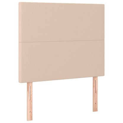Box Spring Postel S Matrací Cappuccino 100X200 Cm Umělá Kůže