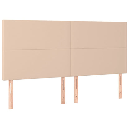 Box Spring Postel S Matrací Cappuccino 200 X 200 Cm Umělá Kůže