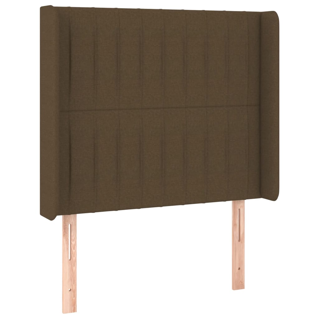 Box Spring Postel S Matrací A Led Tmavě Hnědá 90X190 Cm Textil