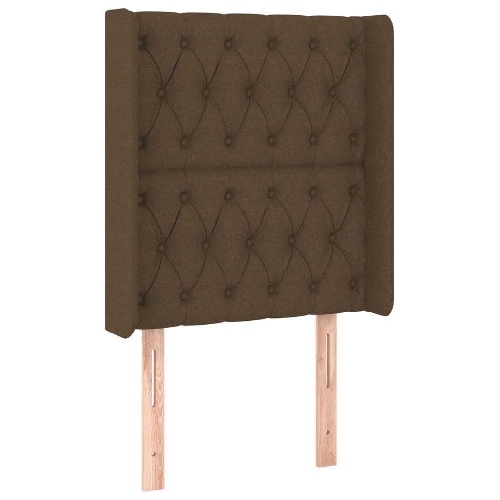 Box Spring Postel S Matrací A Led Tmavě Hnědá 80X200 Cm Textil