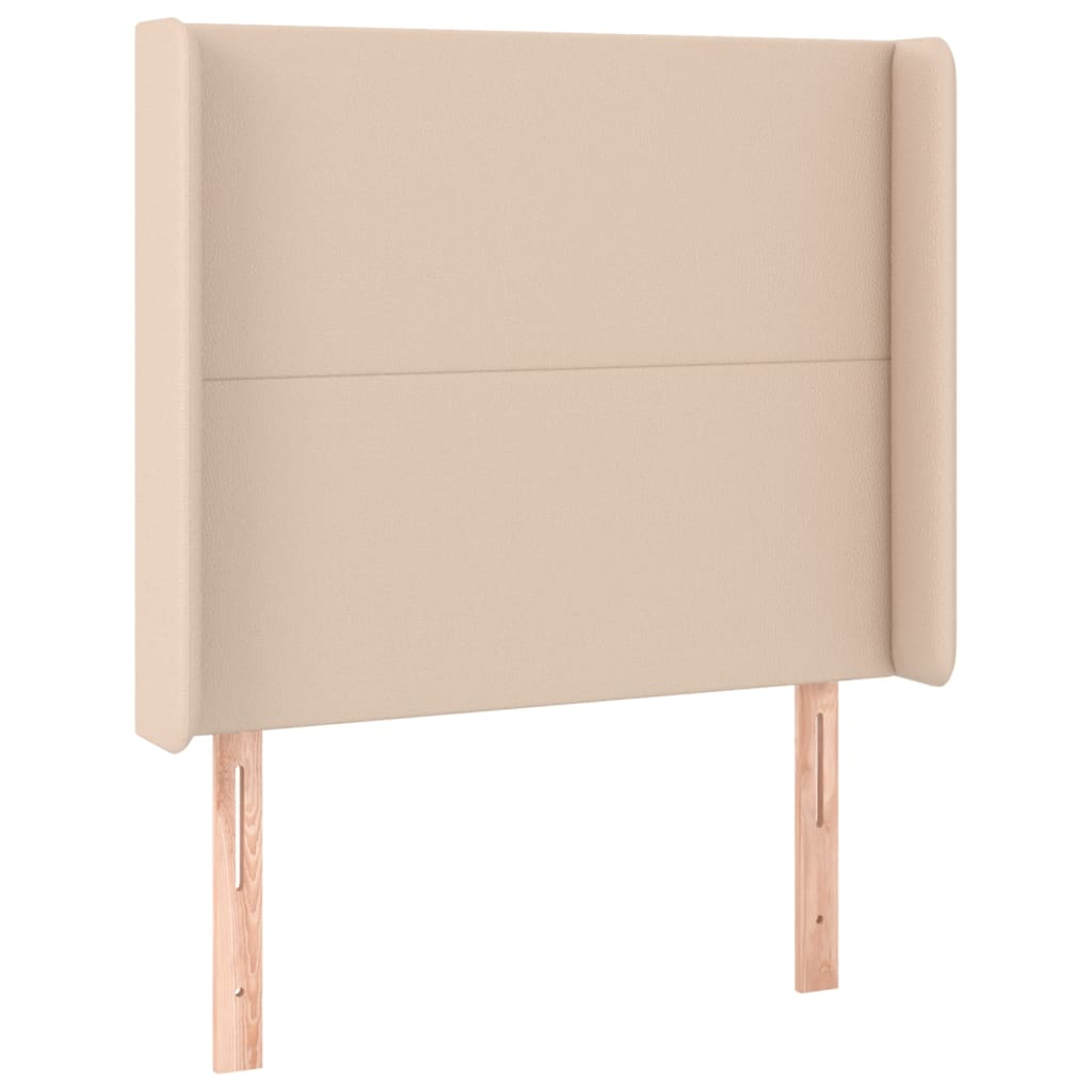 Box Spring Postel Matrace A Led Cappuccino 100X200Cm Umělá Kůže
