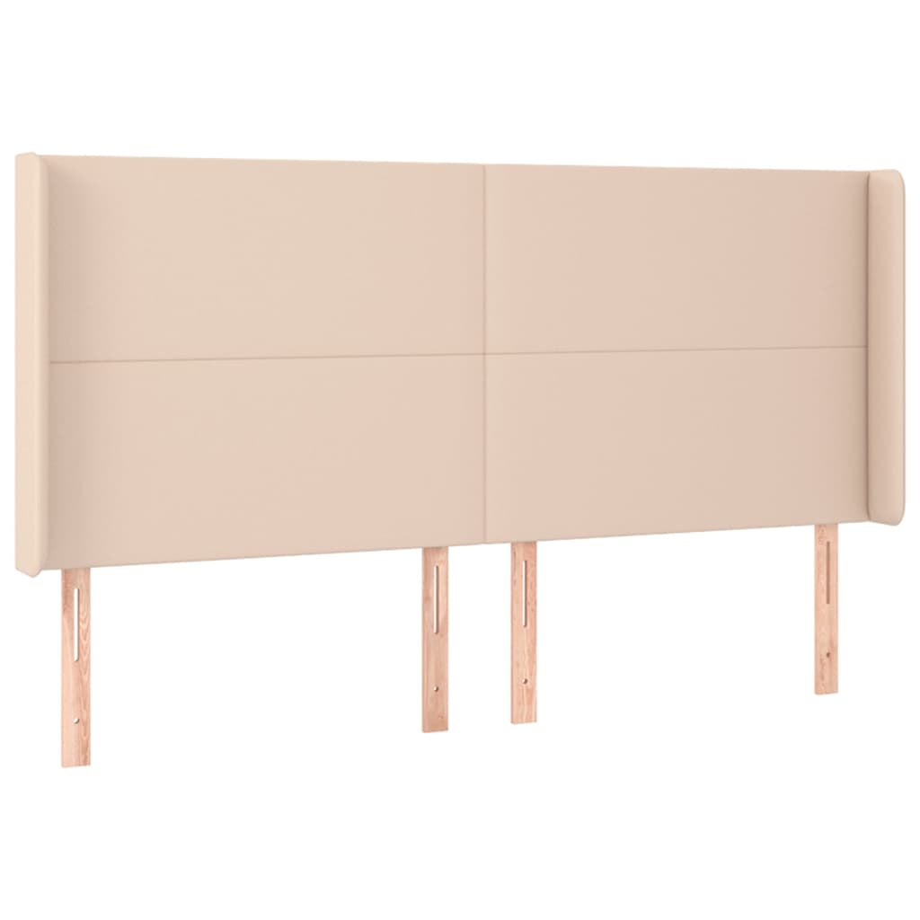 Box Spring Postel Matrace A Led Cappuccino 200X200Cm Umělá Kůže