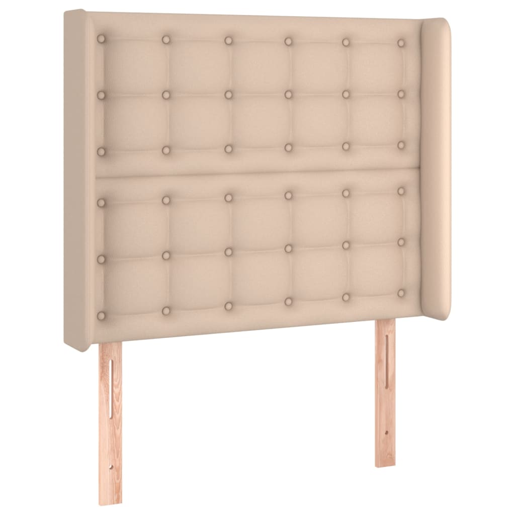 Box Spring Postel Matrace A Led Cappuccino 80X200 Cm Umělá Kůže