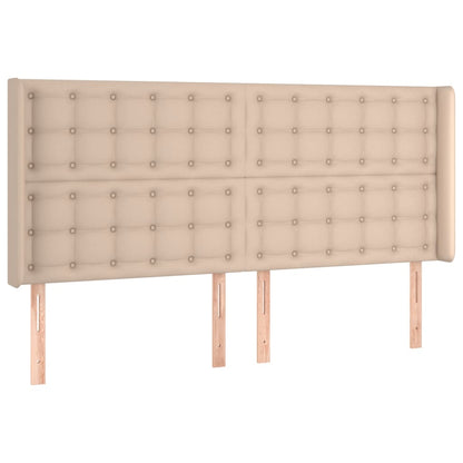 Box Spring Postel Matrace A Led Cappuccino 200X200Cm Umělá Kůže
