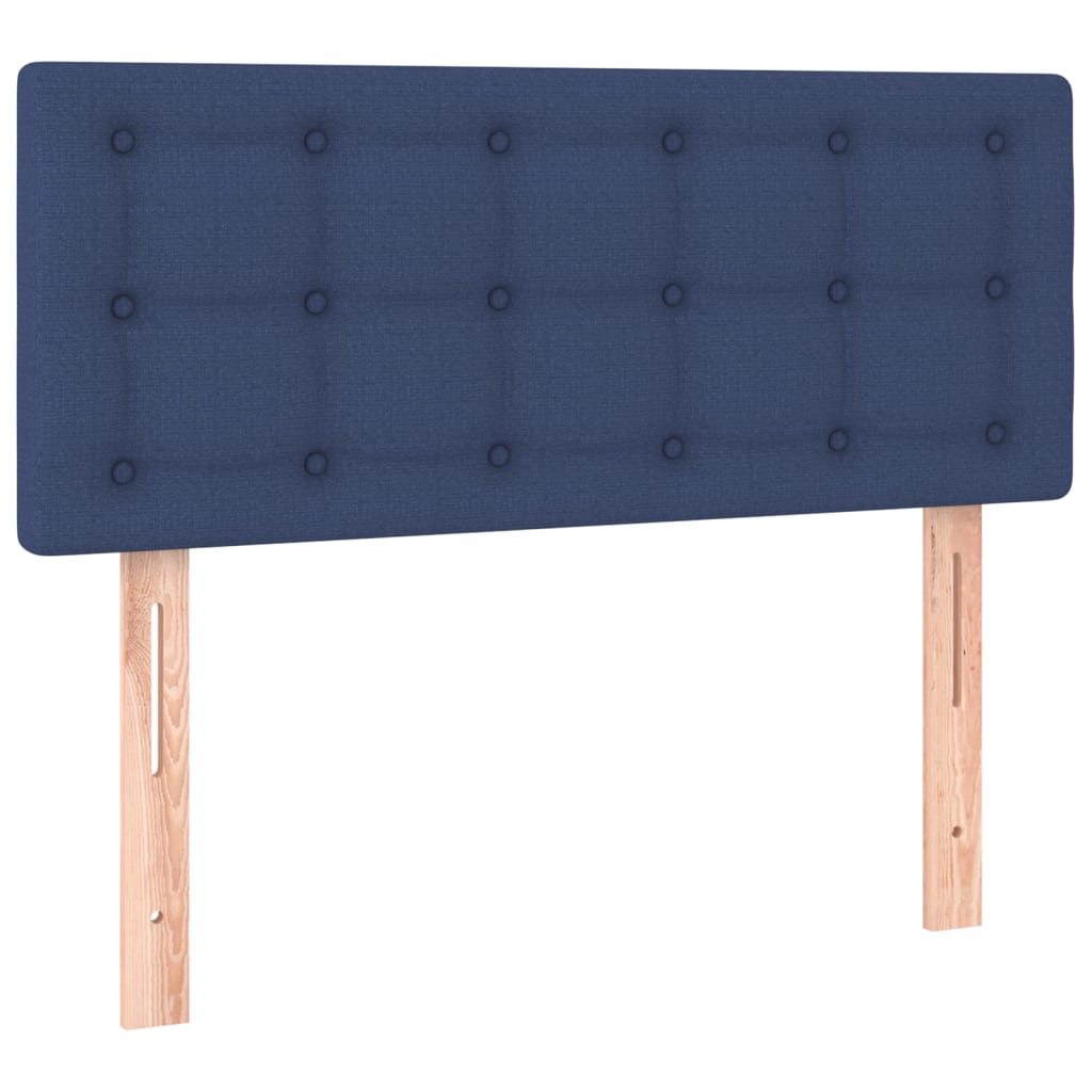 Box Spring Postel S Matrací A Led Textil Modrá