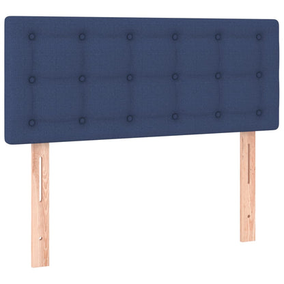 Box Spring Postel S Matrací A Led Textil Modrá