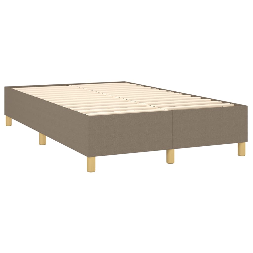 Box Spring Postel S Matrací A Led Textil Taupe