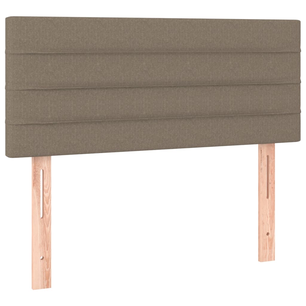 Box Spring Postel S Matrací Taupe 80X200 Cm Textil