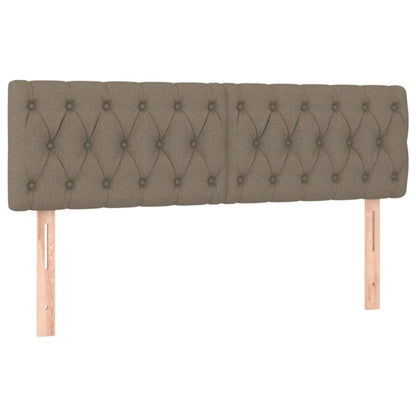 Box Spring Postel S Matrací Taupe 140X190 Cm Textil