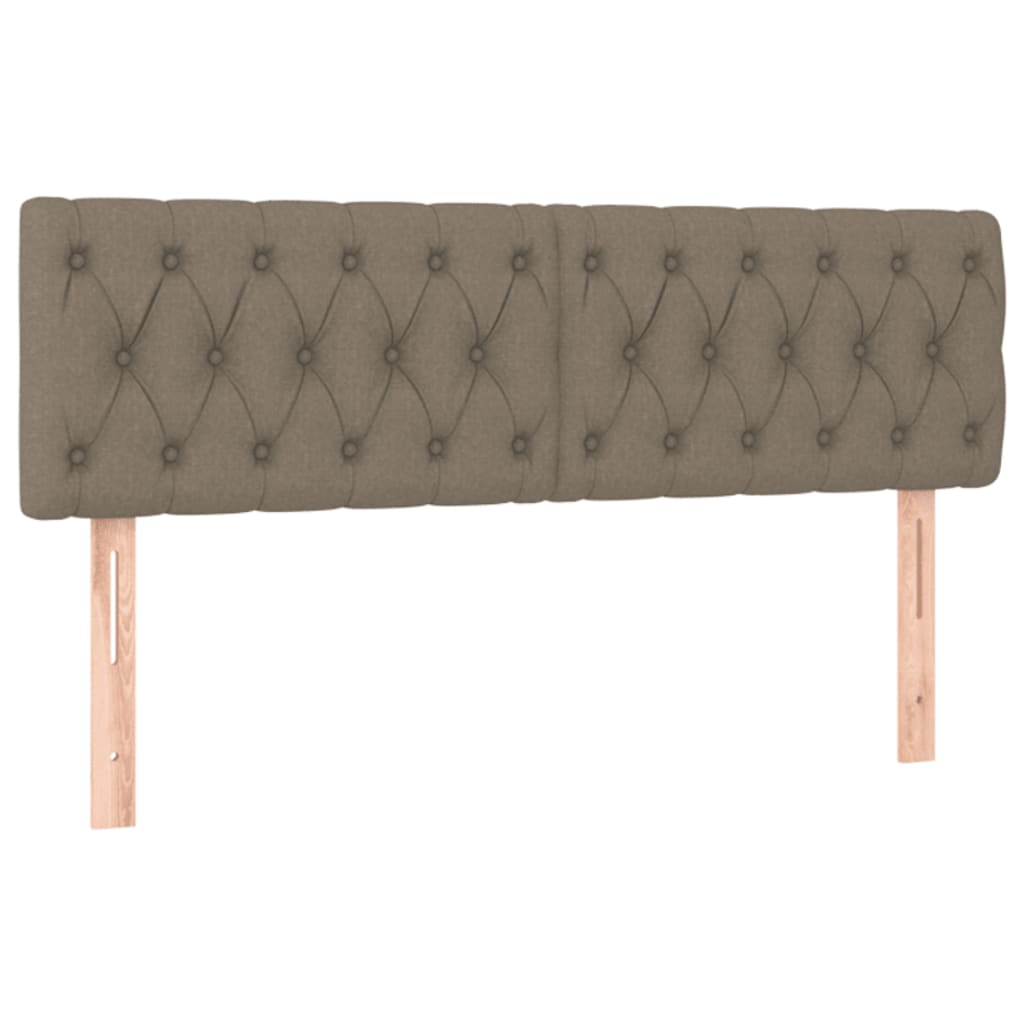 Box Spring Postel S Matrací Taupe 160X200 Cm Textil