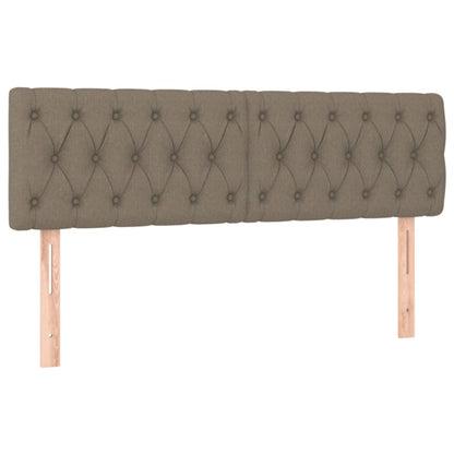 Box Spring Postel S Matrací Taupe 160X200 Cm Textil