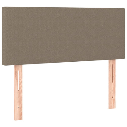 Box Spring Postel S Matrací Taupe 90X190 Cm Textil